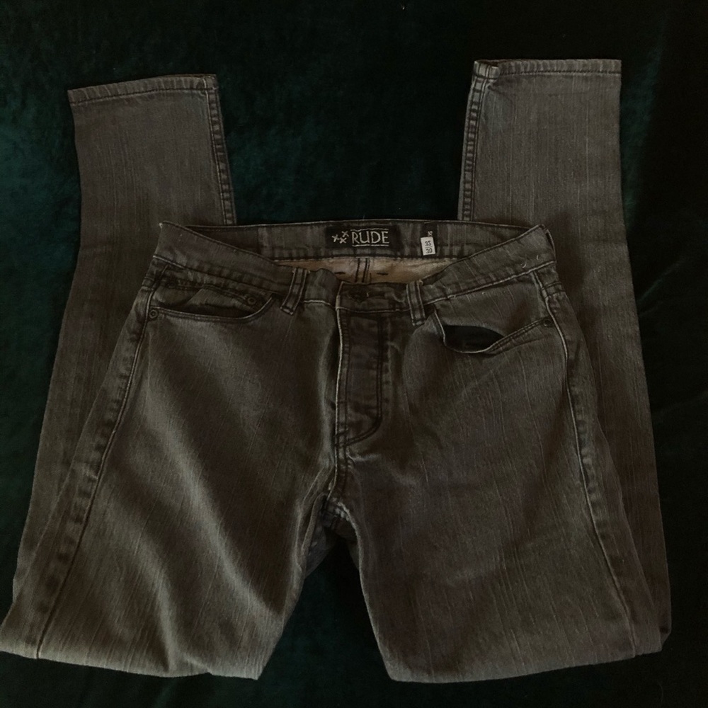 faded black skinny jeans
